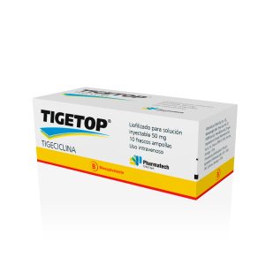 TIGETOP ® 50 mg Polvo para Solución Inyectable (Tigeciclina) (BE)