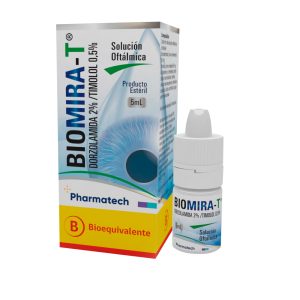 Biomira T ®  Dorzolamida 2% / Timolol 0,5% / Solución Oftálmica
